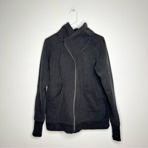lululemon athletica Black Asymmetrical Zip Hoodie